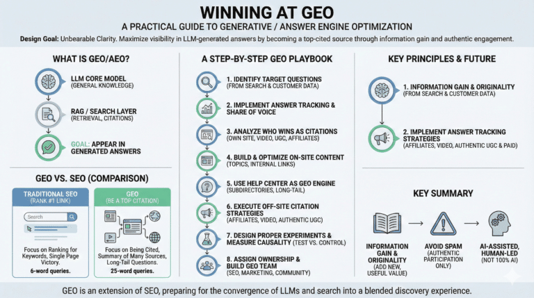 Winning at GEO: A Practical Guide to Generative Engine Optimization​